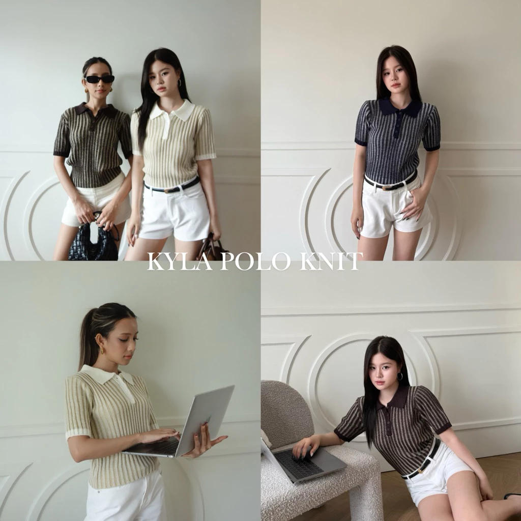 kyla polo knit (new collection)