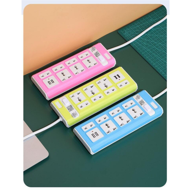 【จัดส่งในไทย】ปลั๊กไฟ 7 ช่อง 2300 W ปลั๊กพ่วง ปลั๊กสามตา ปลั๊กสายต่อพ่วง ปลั๊กไฟ usb ปลั๊กชาร์จ USB รางปลั๊กไฟ สายยาว 3/5