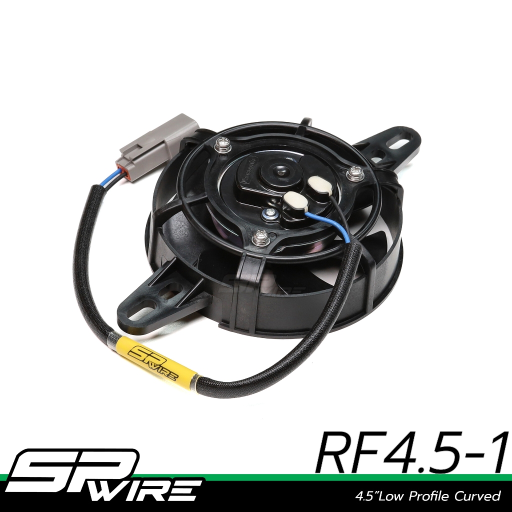 พัดลมไฟฟ้าSPWIRE 12v 4.5" Low Profile Curved (แบบดูด) SPwire Motorsport Parts