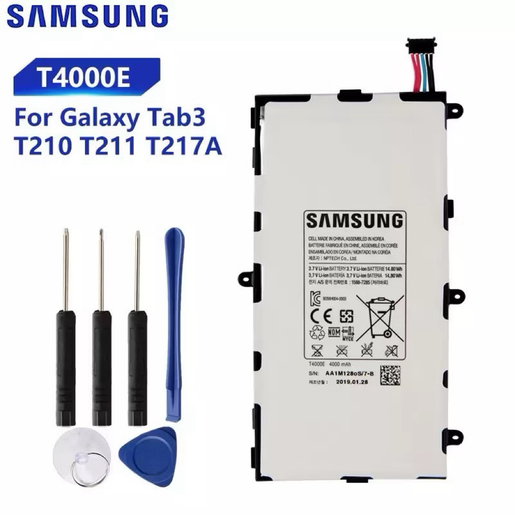 แบตเตอรี่ Samsung Galaxy Tab3 7.0 T217a T210 T211 T2105ของแท้แท็บเล็ตแบตเตอรี่T4000E T4000U/C 4000MA