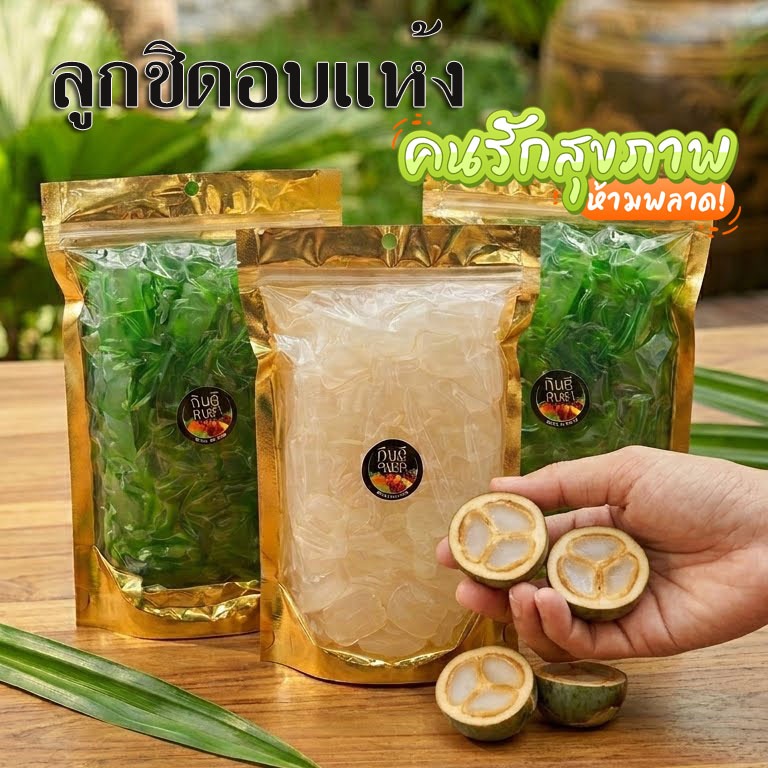 💫ลูกชิดอบแห้ง💫(ลูกต๋าว) คัดเกรดพร้อมทาน ขนาด 1,000กรัม สดใหม่ทุกวัน อร่อยมีประโยชน์