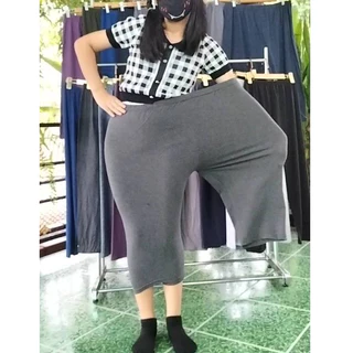 กางเกงเลกกิ้ง จัมโบ้5XL เอว44-54ใส่ได้ ขายาว-4ส่วน ผ้ายืดเยอะ ใส่สบาย ไม่บาง สาวอวบ Plus size