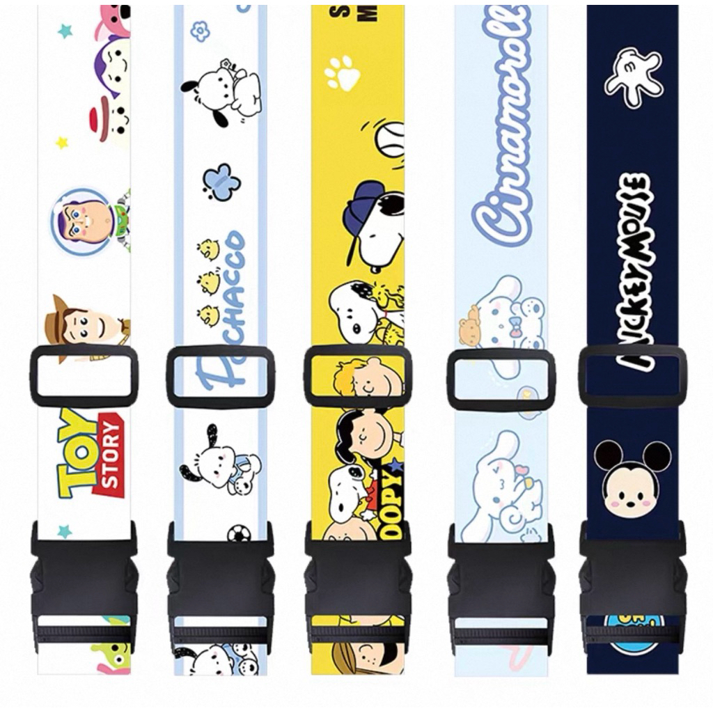 สายรัดกระเป๋าเดินทาง ลายการ์ตูน 🇹🇭พร้อมส่งจากไทย