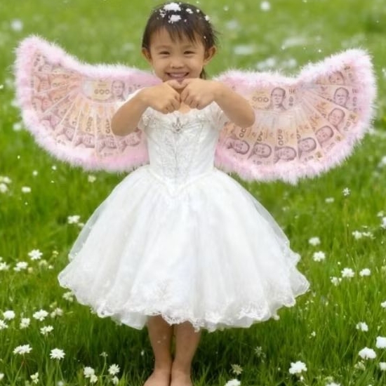 ของขวัญสวมปีก ตะกร้านี้รุ่นเด็กอนุบาล2-6ขวบ ปีกนางฟ้า ปีกนก ปีกหงส์ ปีกกามเทพ ปีกผีเสื้อ ปีกเงินสด พับเก็บได้ (20ใบ