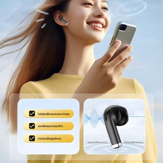 JQVITEK หูฟังบลูทูธ EP91C แบบสวมครึ่งหู เสียงดังชัด แบตเตอรี่อึด Bluetooth 6.0 เชื่อมต่อไว ENC ลดเสียงรบกวน earphones