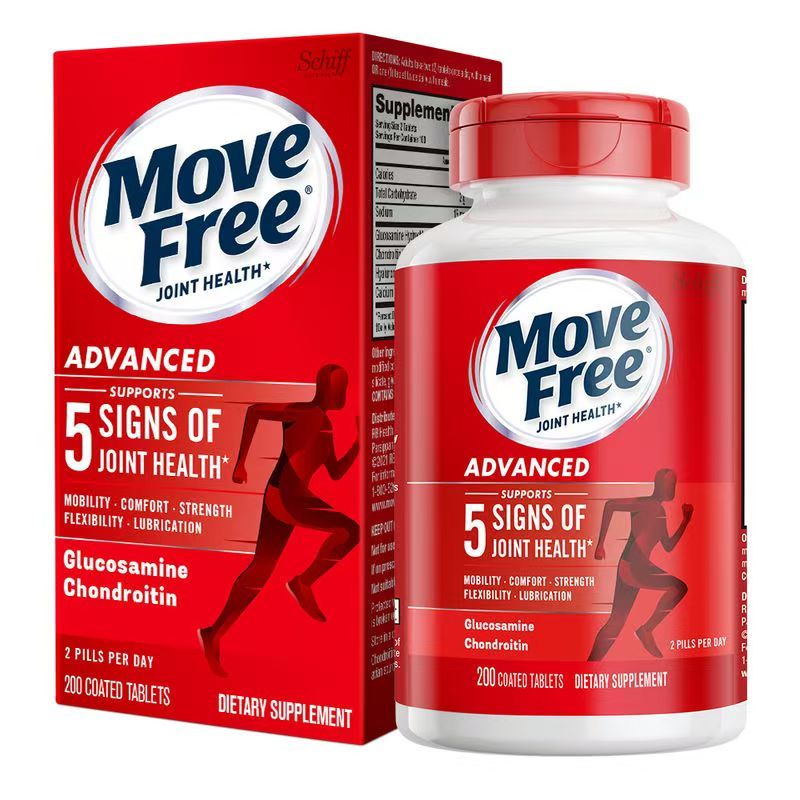สหรัฐอเมริกานำเข้าชิฟฟ์ MoveFree Glucosamine Chondroitin วิตามินกระดูกความแข็งแรงข้อเข่าบรรเทาอาการปวดแคลเซียมเม็ด
