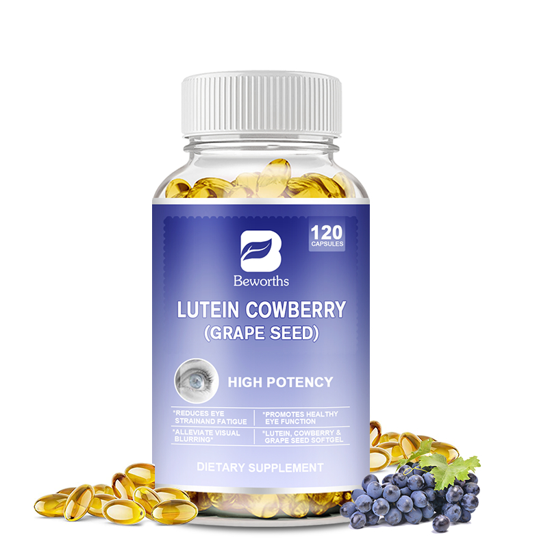 BEWORTHS Eye Vitamins Lutein Bilberry with Grape Seed Extract to Support Eye & Vision Health