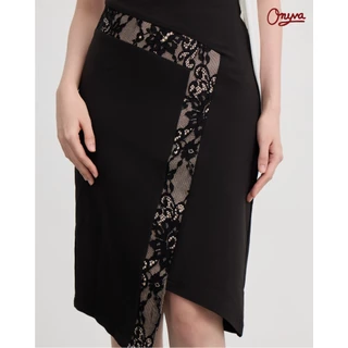 Onyva MILAN Skirt - กระโปรงผู้หญิงเอวสูง ดีไซน์ลูกไม้ ใส่สบายเก็บพุง ใ ใส่ทำงาน สาวอวบใส่ได้ XS-XXL