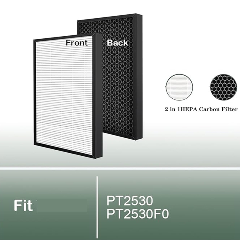แผ่นกรอง ไส้กรองอากาศ  air purifier for tefal PT2530 PT2530FO PT2530GO Filter HEPA Filter กรองฝุ่น ราคา ถูกที่สุด ดีลบีเคเค แกลเลอรีภาพที่ 3