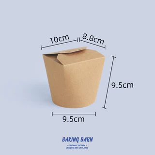 [50 ชิ้น/แพ็ค] Baking barn กล่องใส่บะหมี่ Noodle Box มีฝาเกี่ยวก้นกลม ป้องกันการหก พกพาสะดวก