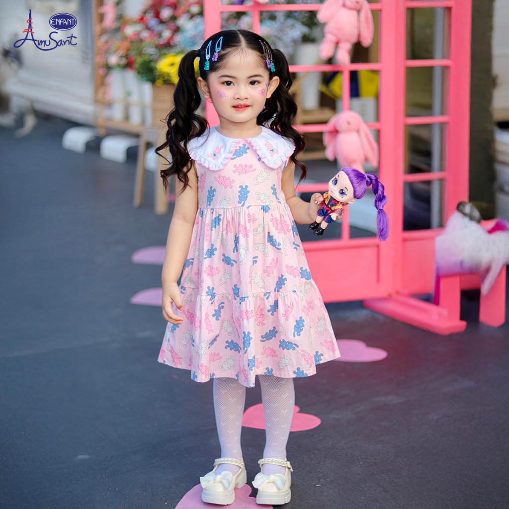 AMUSANT เดรสน่ารัก พิมพ์ลาย 3สี 6เดือน-8ปี EH4N71