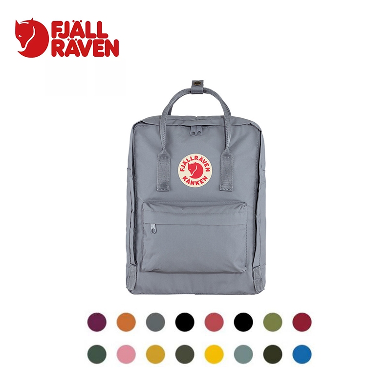 fjallraven สุนัขจิ้งจอกขั้วโลกเหนือกระเป๋าสะพายคู่ kanken กระเป๋านักเรียนผู้หญิงกระเป๋าเป้สะพายหลังคอมพิวเตอร์ 16L