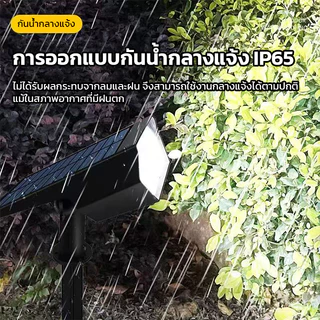 YOWXII โคมไฟปักดิน ติดผนังโซล่าเซลล์ ไฟปักสนาม ไฟสวน ไลท์โซล่าเซลล์ แสงวอร์ม พลังงานแสงอาทิตย์