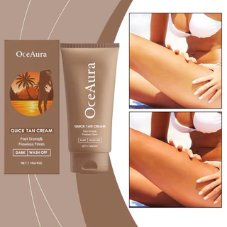 OceAura ครีมทาผิวแทน Tanning Cream ครีมทาผิวให้เป็นสีแทน สําหรับผิวแทน ผิวแทน สีน้ําตาล Sunless Bath Tanning
