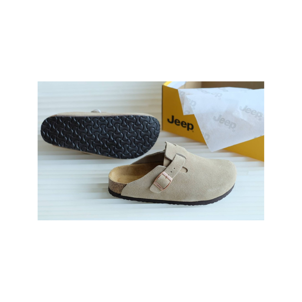 [พร้อมส่งในไทย🇹🇭]Jeep clog Boston (Khaki)[มือ 1 ของแท้💯]