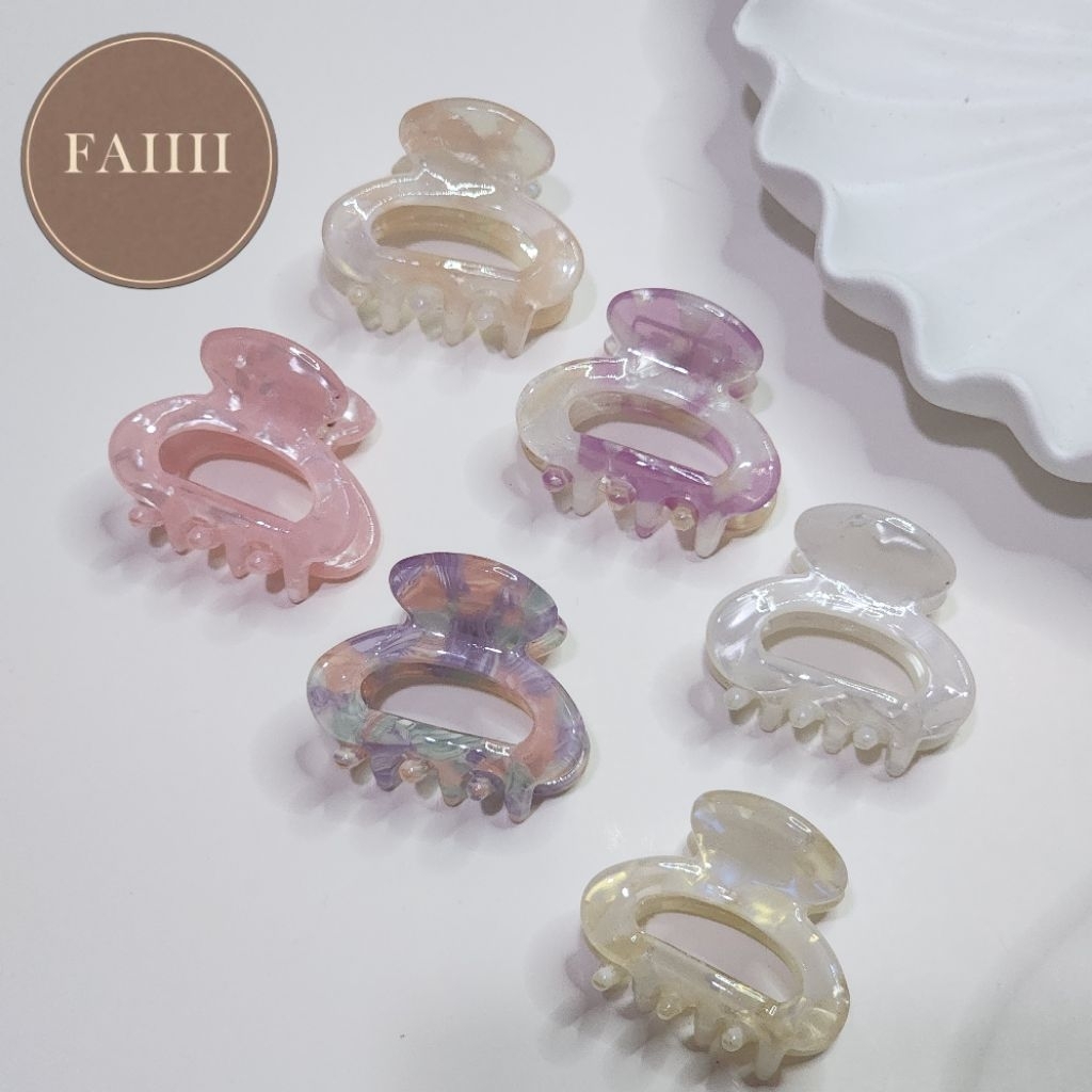 🛵พร้อมส่ง 🛵 กิ๊ฟติดผม อะคริลิค ลายหินอ่อน