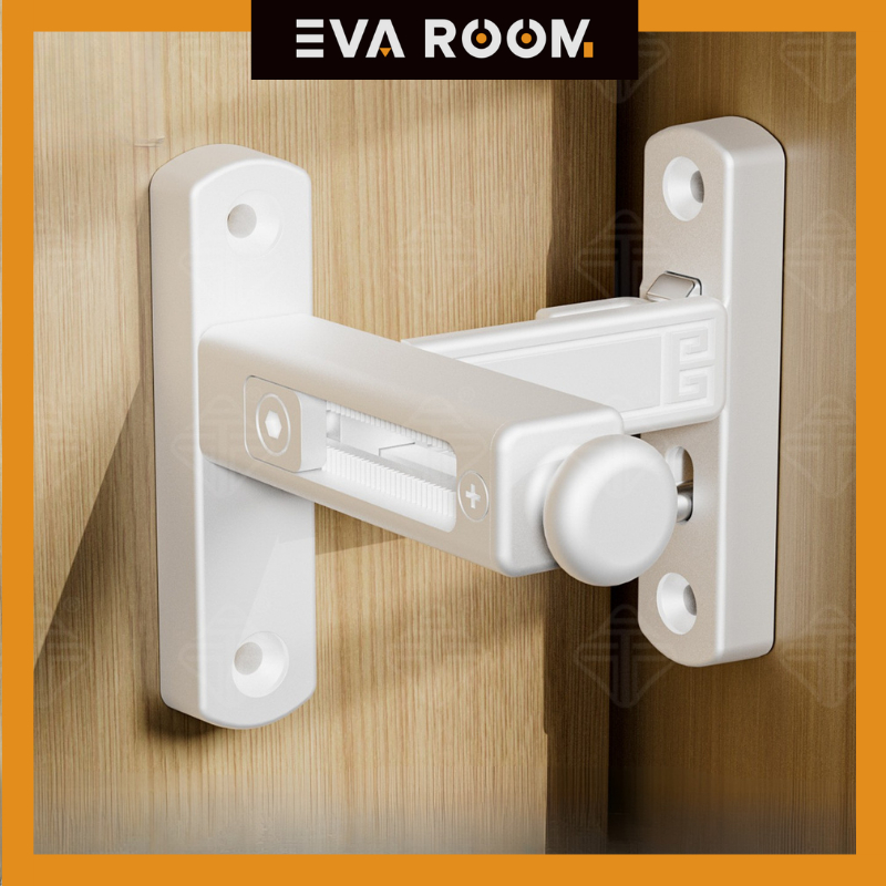 evaroom ตัวล็อกประตูนิรภัย เสริมความปลอดภัย ปรับความยาวได้ ประตูกับวงกบไม่เท่ากันก็ติดตั้งได้