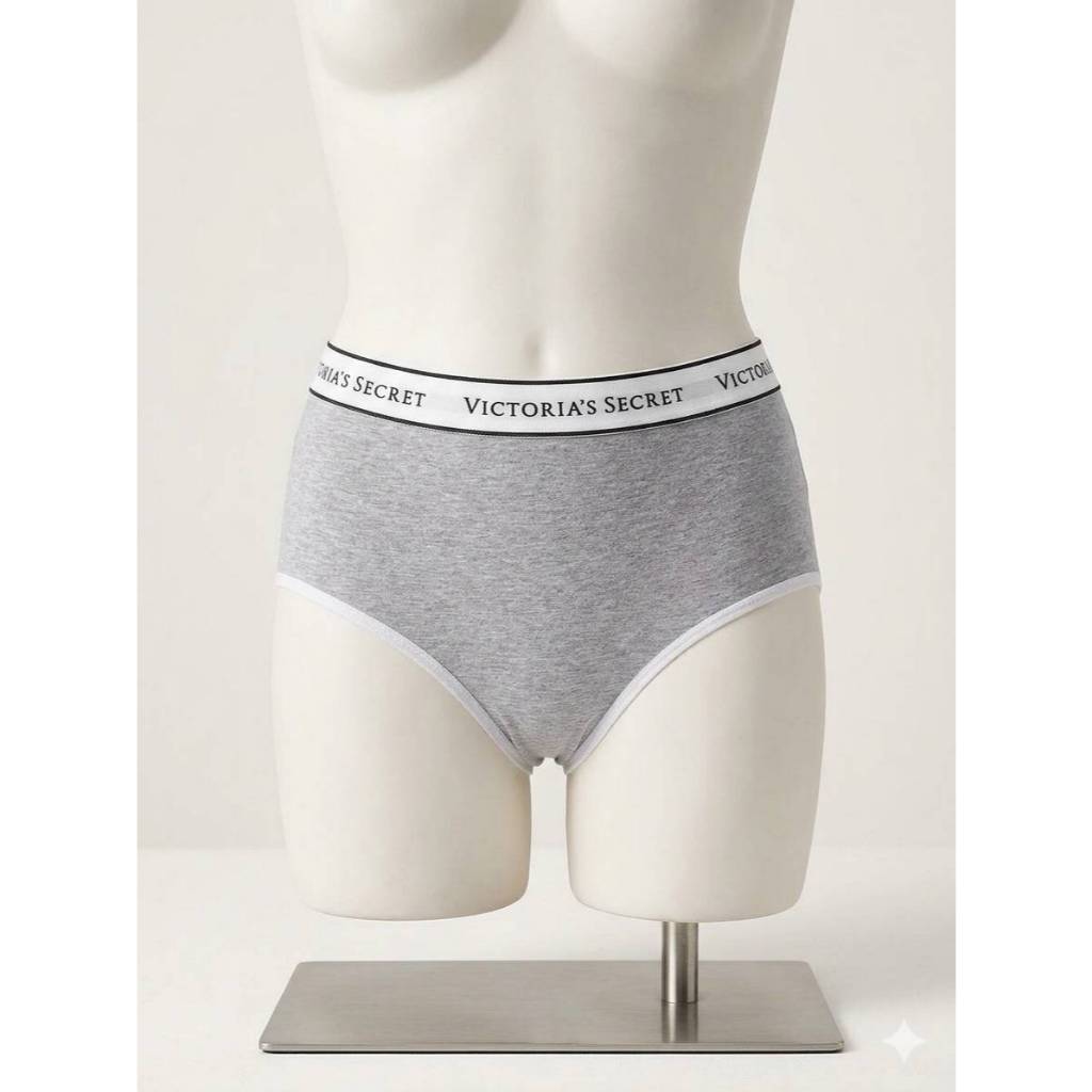 Victoria’s Secret กางเกงในผู้หญิง เอวสูง รุ่น Modern  ของแท้ 100% Shop US ดำ ขาว เทา