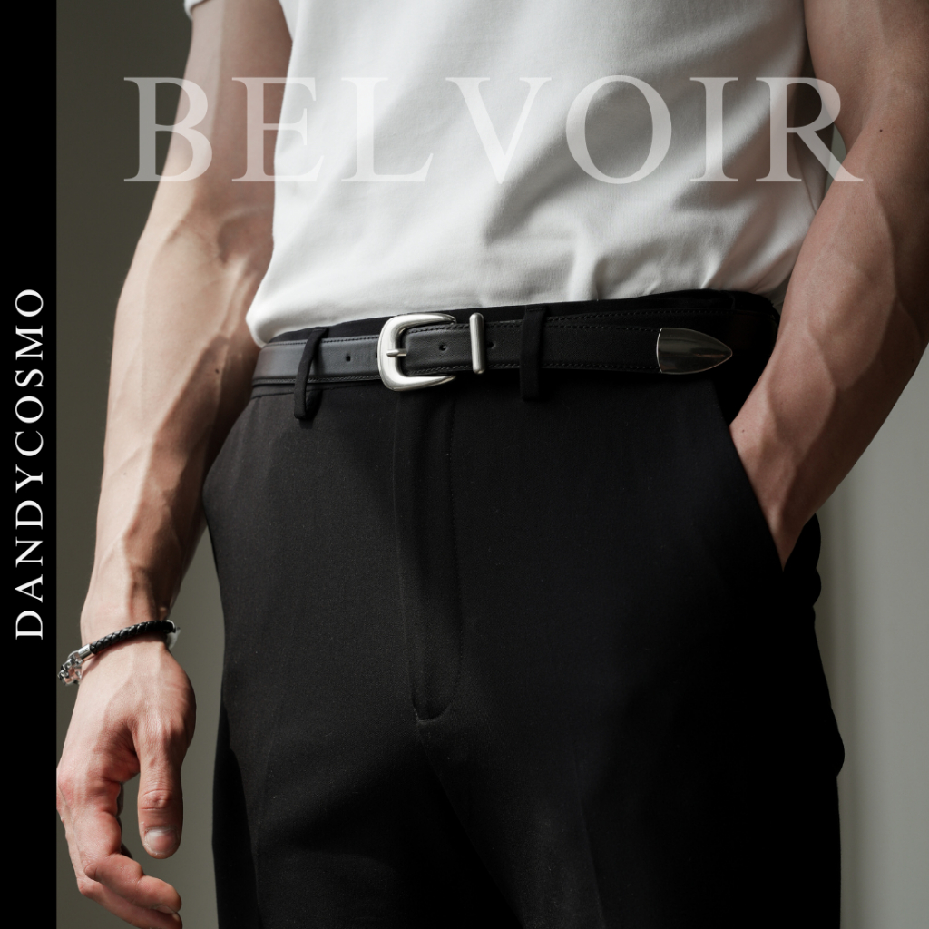 DANDY COSMO | เข็มขัดผู้ชาย หนังแท้ คุณภาพพรีเมียม PREMIUM MEN'S BELT รุ่น Belvoir 23 mm AUTHENTIC LEATHER(GENUINE)BELT