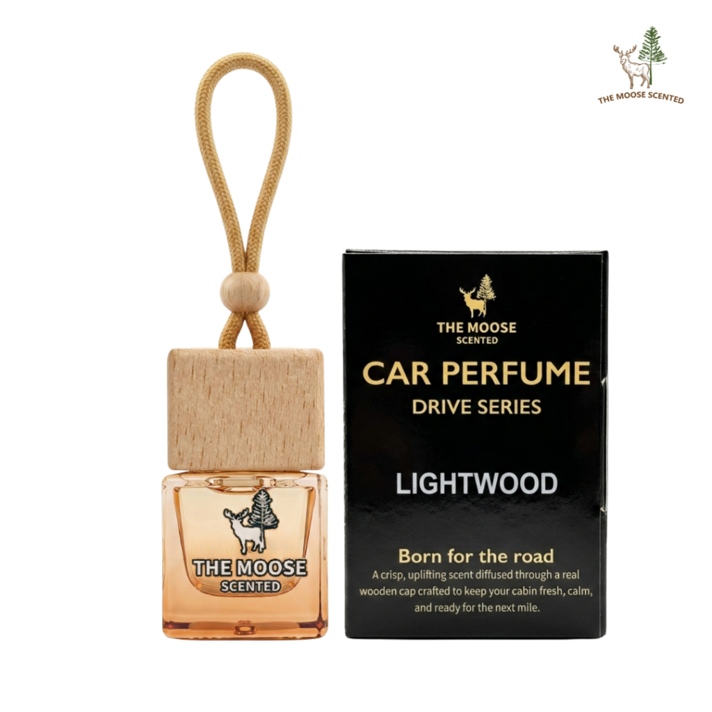 น้ำหอมรถยนต์ The Moose Scented กลิ่น Light Wood | Car Perfume Drive Series กลิ่นไม้สะอาดหรูหรา กลิ่นหอมติดทน ขนาด 5ml