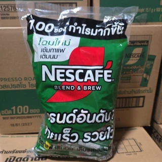 เนสกาแฟทรีอินวัน เบลนด์แอนด์บรูว์ เนสกาแฟ 3in1รุ่น 100 ซองสุดคุ้ม (แพค)