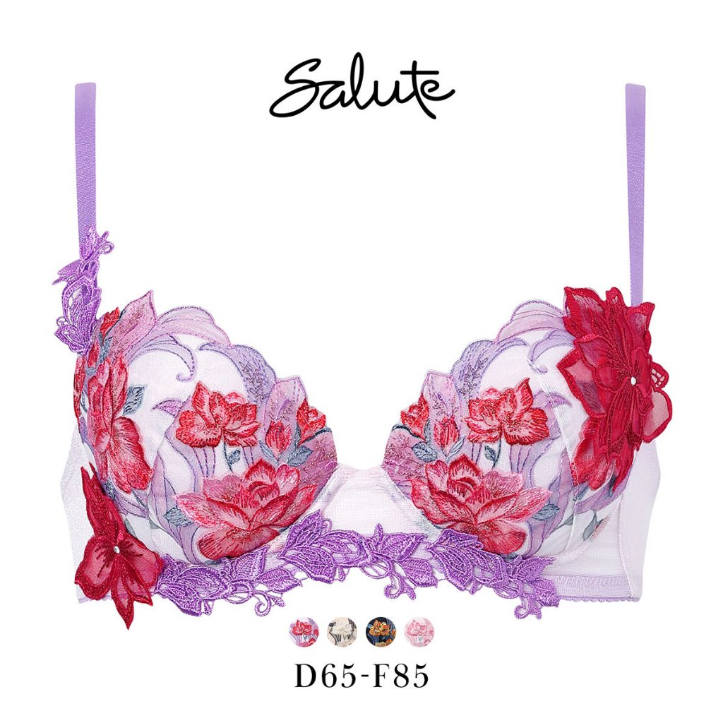 Wacoal Salute 33G BTJ433 เสื้อชั้นในดันทรง (คัพ D-F)(40BTJ433DFW3)1