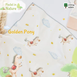 ใหม่! Little Eden - ผ้าอ้อมห่อตัวใยไผ่ 100% (พิมพ์ลาย) 40X40 นิ้ว (Pastel in Nature Collection)