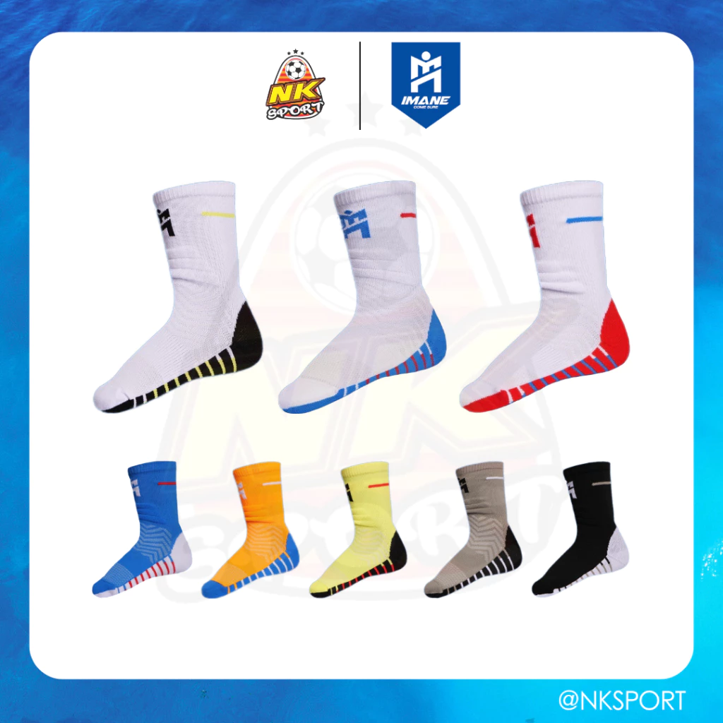 IMANE ถุงเท้าครึ่งแข้ง รหัส: IMC2006 TRAINING CREW SOCKS ผ้าNYLON POLYESTER