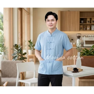 เสื้อผ้าฝ้ายคอจีนกระดุมขอดชาย