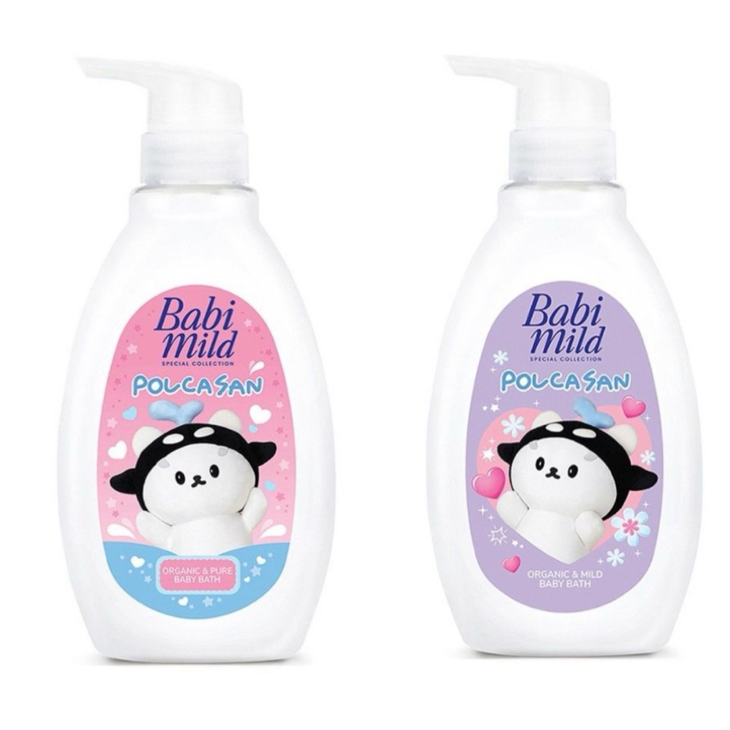 (พร้อมส่ง) Babi mild x Polcasan โพก้าซัง เบบี้มายด์ สเปเชียล ออร์แกนิก แอนด์ เพียว / มายด์ 380 มล organic & pure / mild