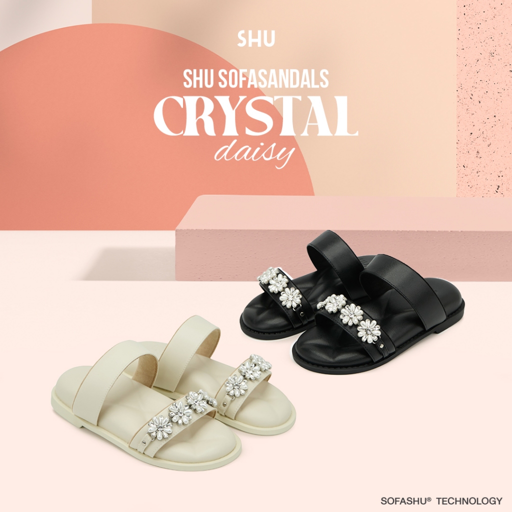 SHU SOFASANDALS CRYSTAL DAISY รองเท้าแตะ