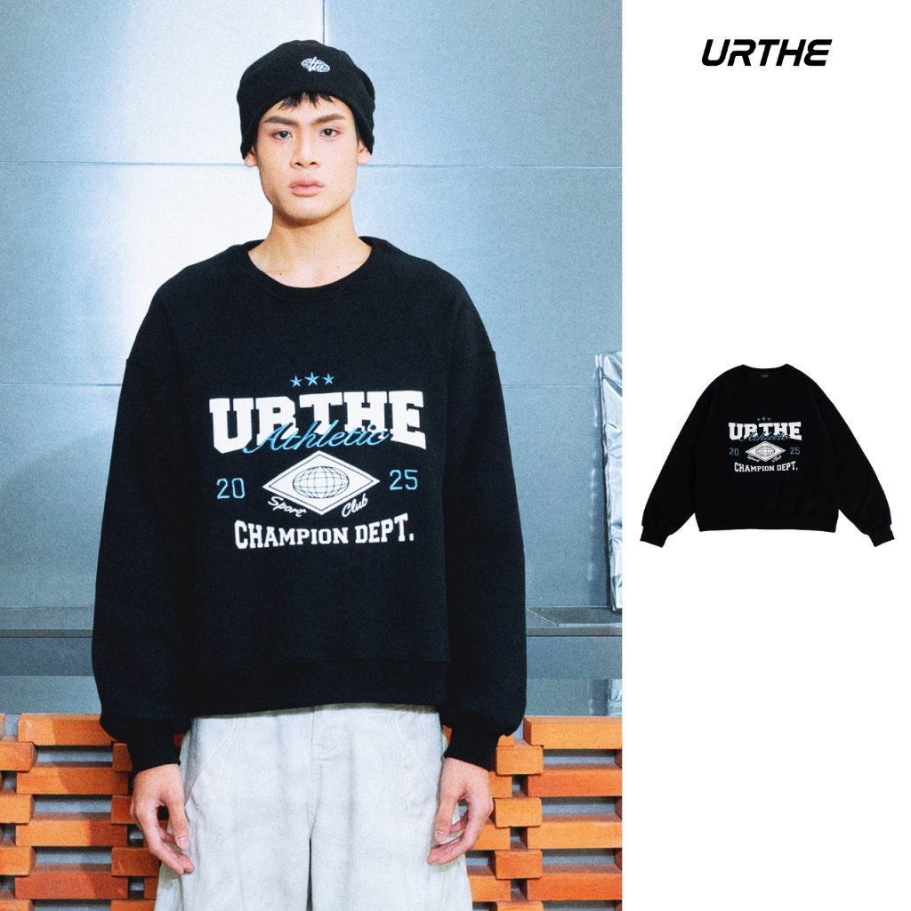 URTHE - เสื้อสเวตเตอร์ เสื้อกันหนาว Oversize รุ่น CHAMPION DEPT. SWEATSHIRT