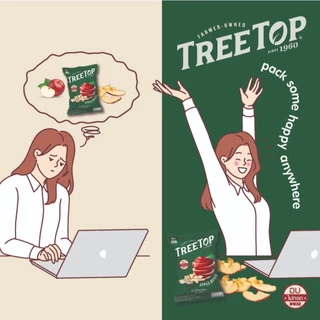 Treetop แอปเปิ้ลอบกรอบ ทรีท้อป 40 กรัม Apple Chips 40g. | Exp : 27 Feb 2027
