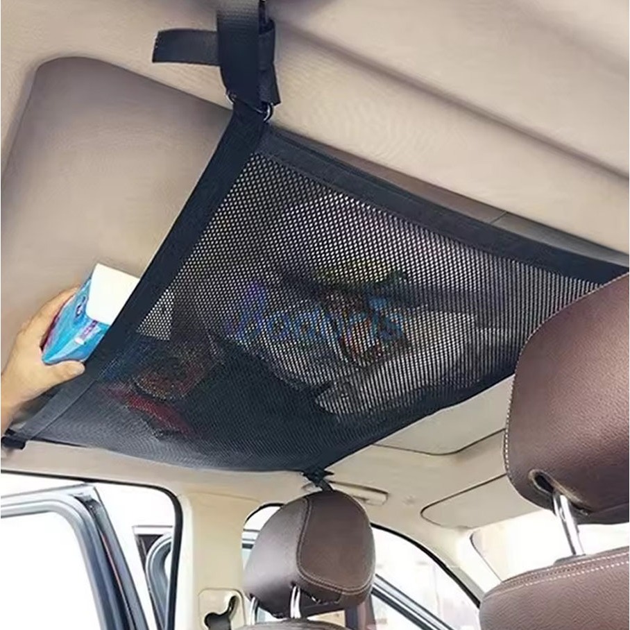 ตาข่ายเก็บของติดเพดานรถยนต์ (Car Ceiling Storage Net) ช่วยเพิ่มพื้นที่ภายในรถ และ เป็นระเบียบ ราคา ถูกที่สุด ดีลบีเคเค แกลเลอรีภาพที่ 9