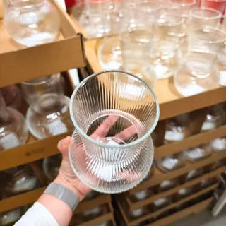 IKEA แจกันแก้วใส ใส่ดอกไม้ ดีไซน์ทันสมัย หลากหลายรูปทรง ขนาด 17 cm