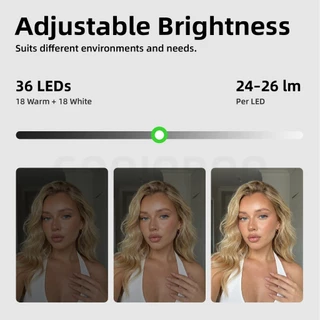GOOJODOQ Selfie Fill Light 3 Color Modes & 3 Brightness Levels True-to-Life Skin Tones Secure Clip with Flexible Angles