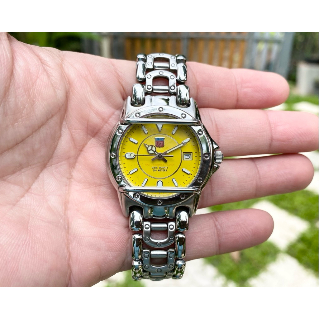 นาฬิกา Elgin USA Guard Diver Yellow Dial Watch