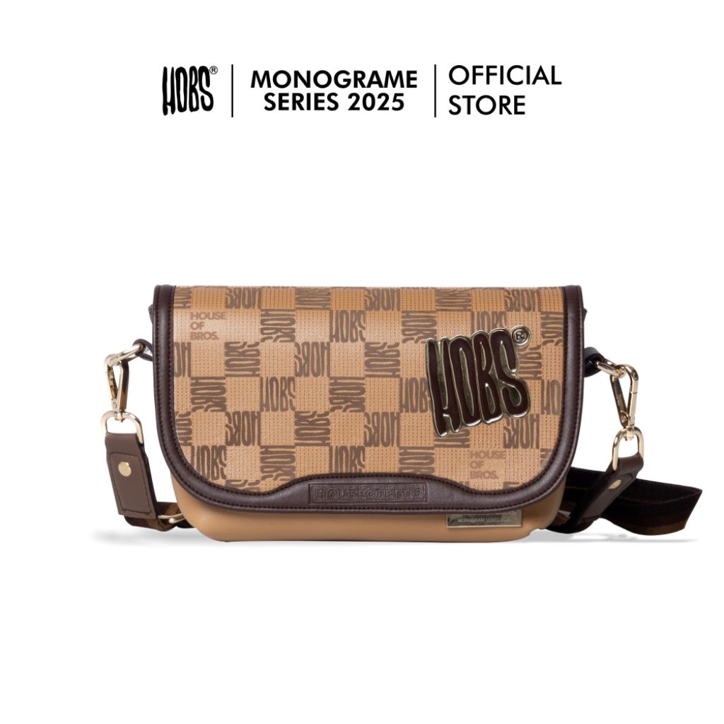 Hobs® กระเป๋าสะพายข้าง | Monogram Series 2025 |12 Monkey | Tiny | Milli | Phone | Half | Tablet