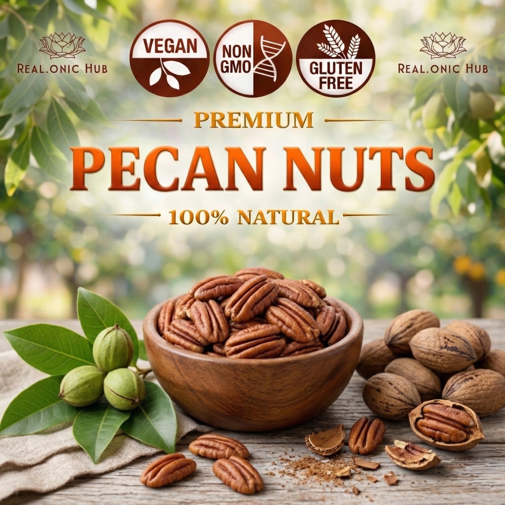 😍 พีแคน อบธรรมชาติ (Pecan Roasted - Pure & Chemical-Free) 💝 ถั่ว Vegan วีแกน Keto คีโต