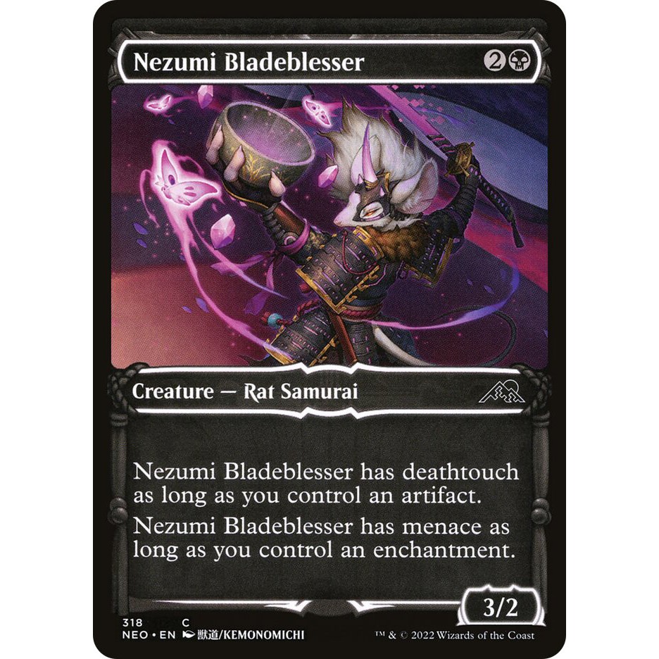 MTG - Magic The Gathering - Kamigawa: Neon Dynasty - Nezumi Bladeblesser - Near Mint - Showcase