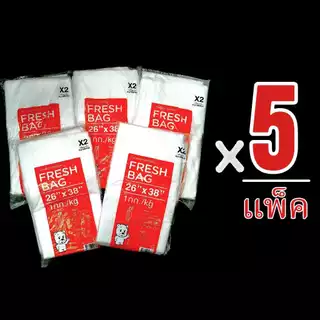 [5 เเพ็ค สุดคุ้ม] ถุงอเนกประสงค์ ถุงซักรีดพับข้าง Fresh Bag มีให้เลือก 3 ขนาด (20*30)(23*36)(26*38)