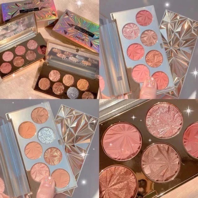 พร้อมาส่งจ้า HOJO DAZZLING LIGHTอายแชโดว์ 7 สี ตลับคริสตัล No.8067
