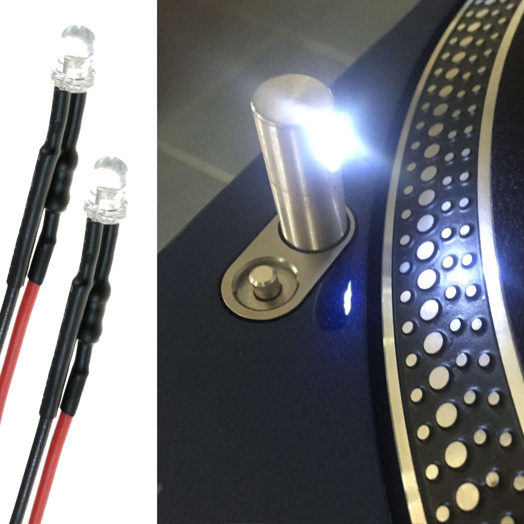 Technics Target Pop Up Lamp Clear White SL-1200 SL-1210: LED Upgrade