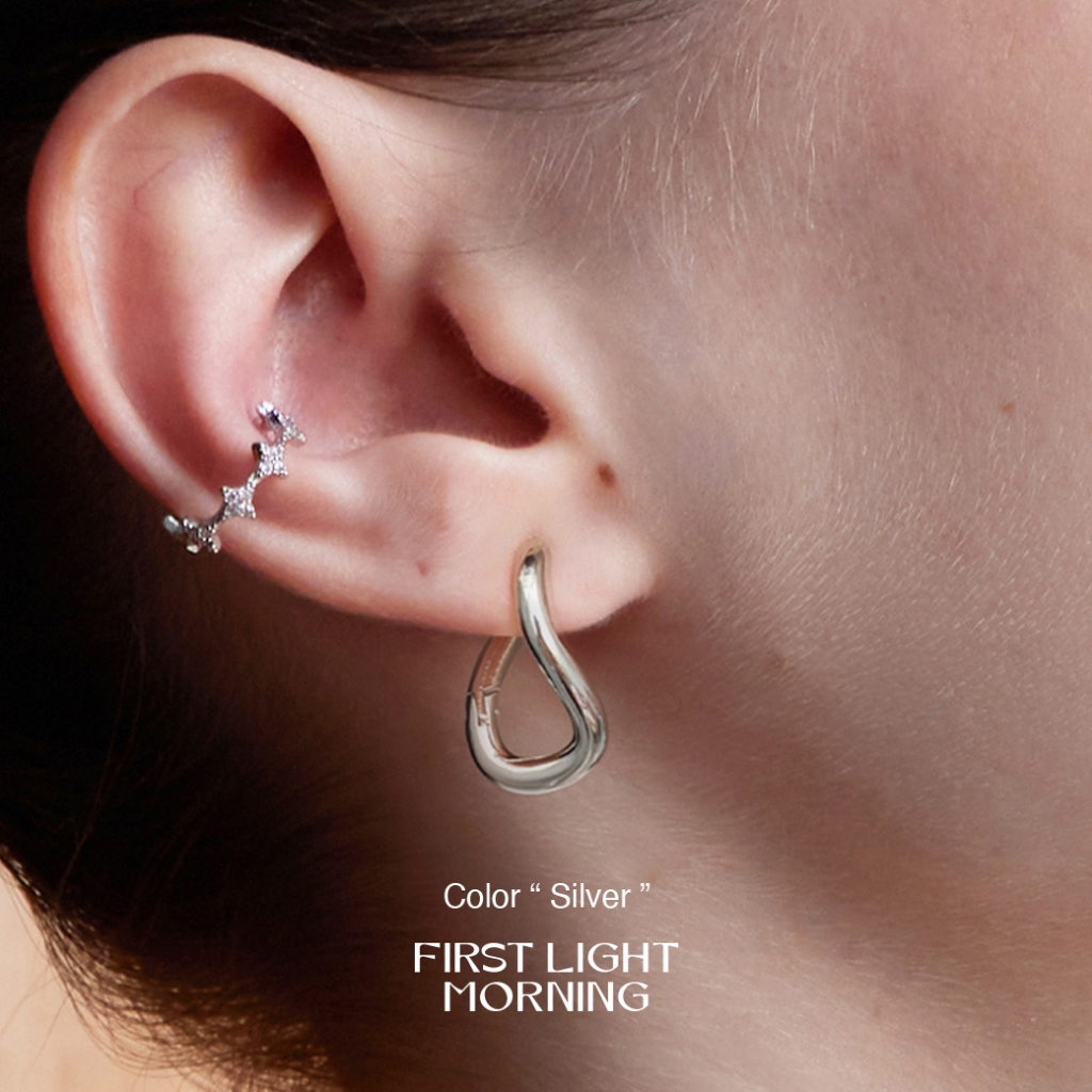 Modern Twist Earrings ต่างหูห่วง มินิมอล รูปทรง Twist