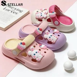 ✨พร้อมส่ง✨STELLAR เด็ก แฟชั่น ฤดูร้อน (เพิ่ม2เบอร์) รองเท้ารัดส้นนิ่มเด็ก พื้นหนา กันลื่น วัสดุEVA รองเท้าแตะเด็กโต