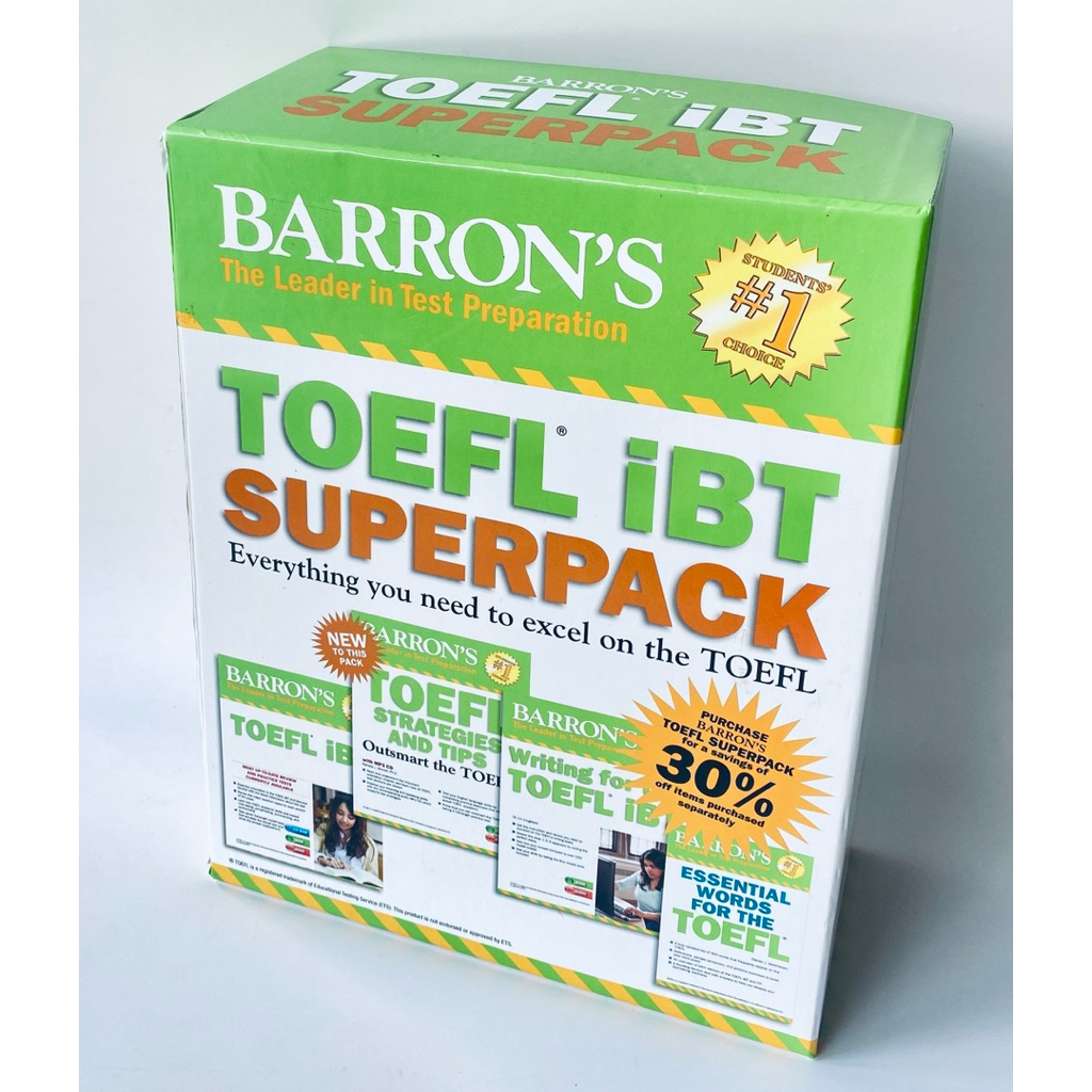 หนังสือเตรียมสอบ Barron's TOEFL iBT Superpack