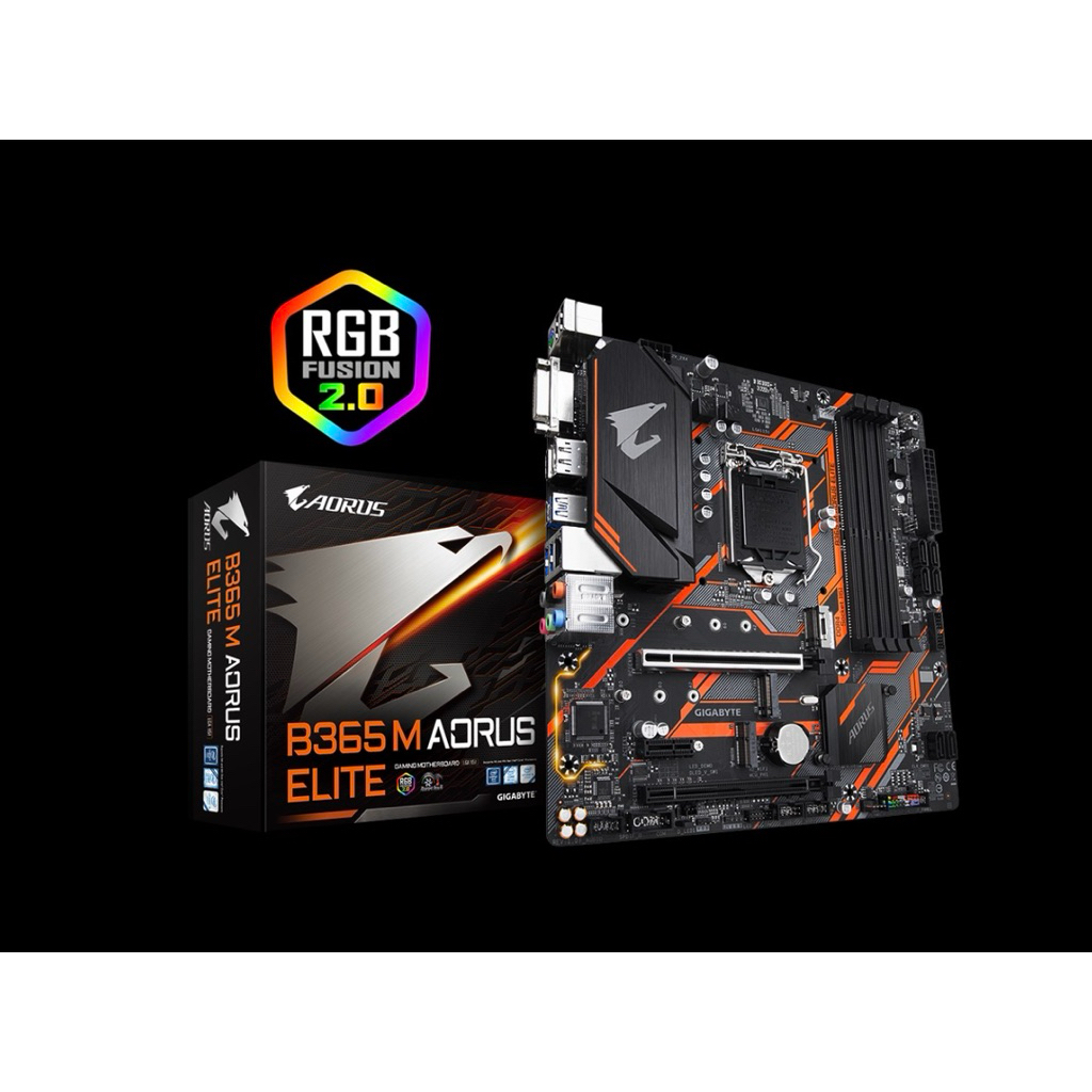 mainboard b365m aorus elit gigabyte มือ 2 สภาพสวย ๆ ใช้งานปกติ