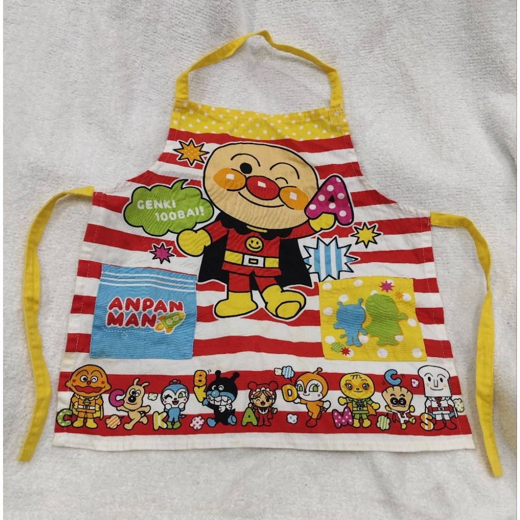 ผ้ากันเปื้อนเด็ก ANPAN MAN ขนาด 39x40.5 เซน