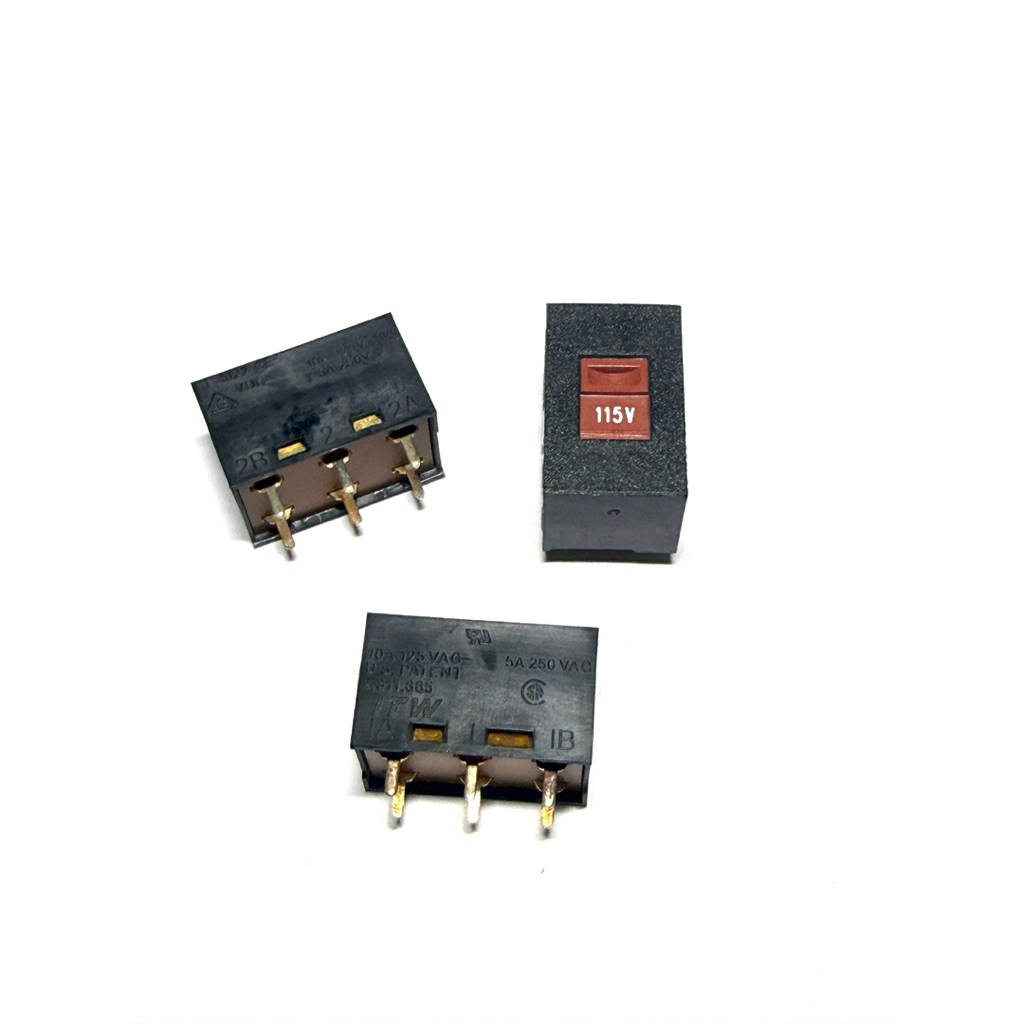 สวิตช์เลื่อน 115V ถึง 230V 6 ขา 10A125VAC5A250VAC