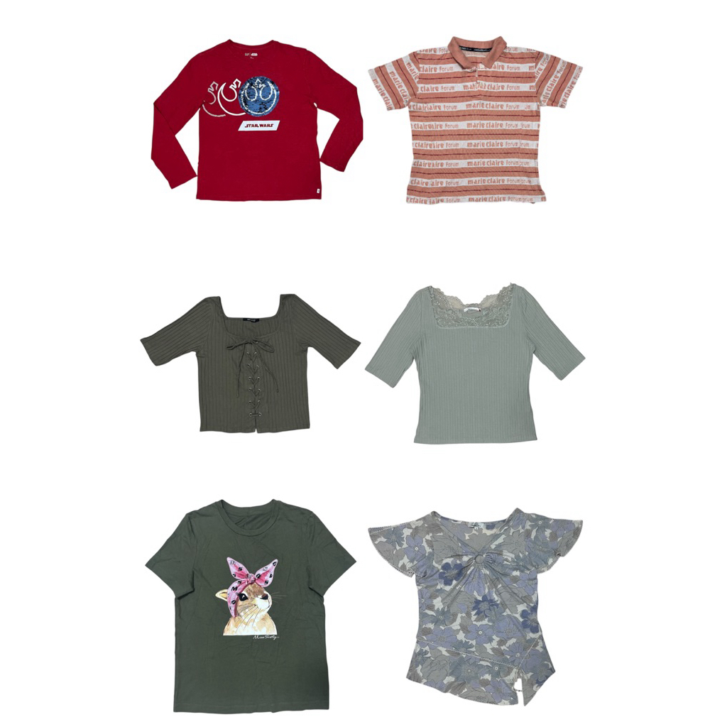 [ Lot 11 ] part 1/2 เสื้อ วินเทจ y2k branded 🎧📸มือสอง